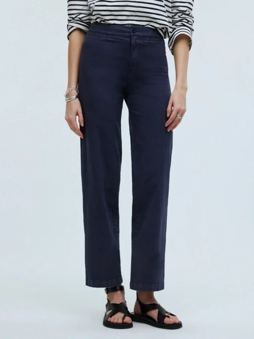 Madewell Emmett Wide Leg Crop Pant - Picture 2 of 8